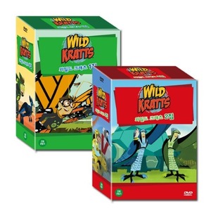 [DVD][피터팬 10종 DVD 증정]  와일드 크래츠 Wild Kratts 1+2집 10종세트 / 박물관보다 더 리얼한 자연속으로